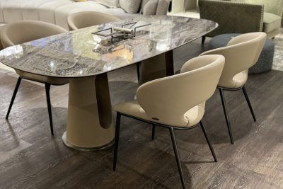 160KD-80030 Стул обеденный экокожа кремовый 62*61*82см