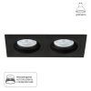 Точечный встраиваемый светильник Arte Lamp TARF A2178PL-2BK