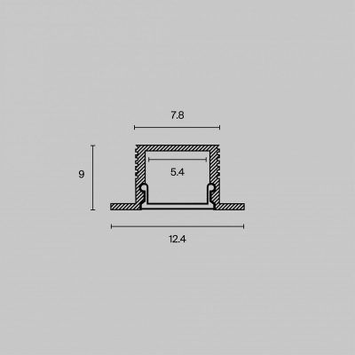 Профиль Led Strip ALM-1209-S-2M
