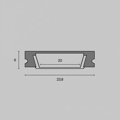 Профиль Led Strip ALM002S-2M