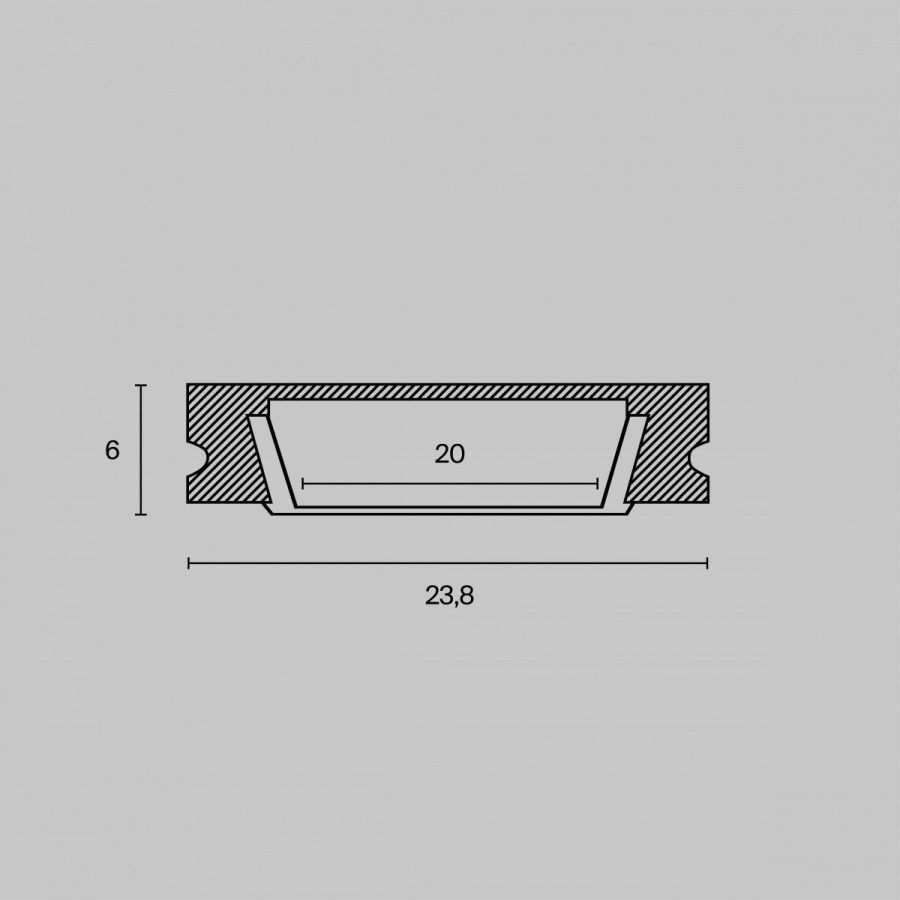 Профиль Led Strip ALM002S-2M