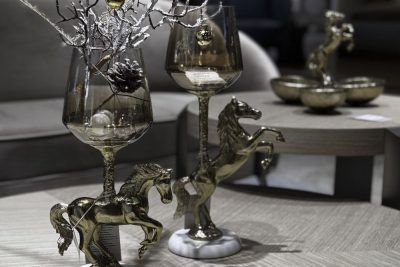 69-21004 Подсвечник декоративный "Лошадь (Horse)" 17*12*33см