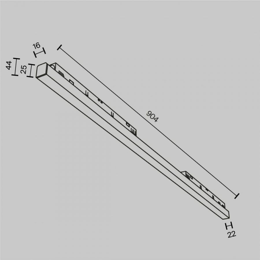 Трековый светильник Technical TR030-4-30WTW-DD2-B