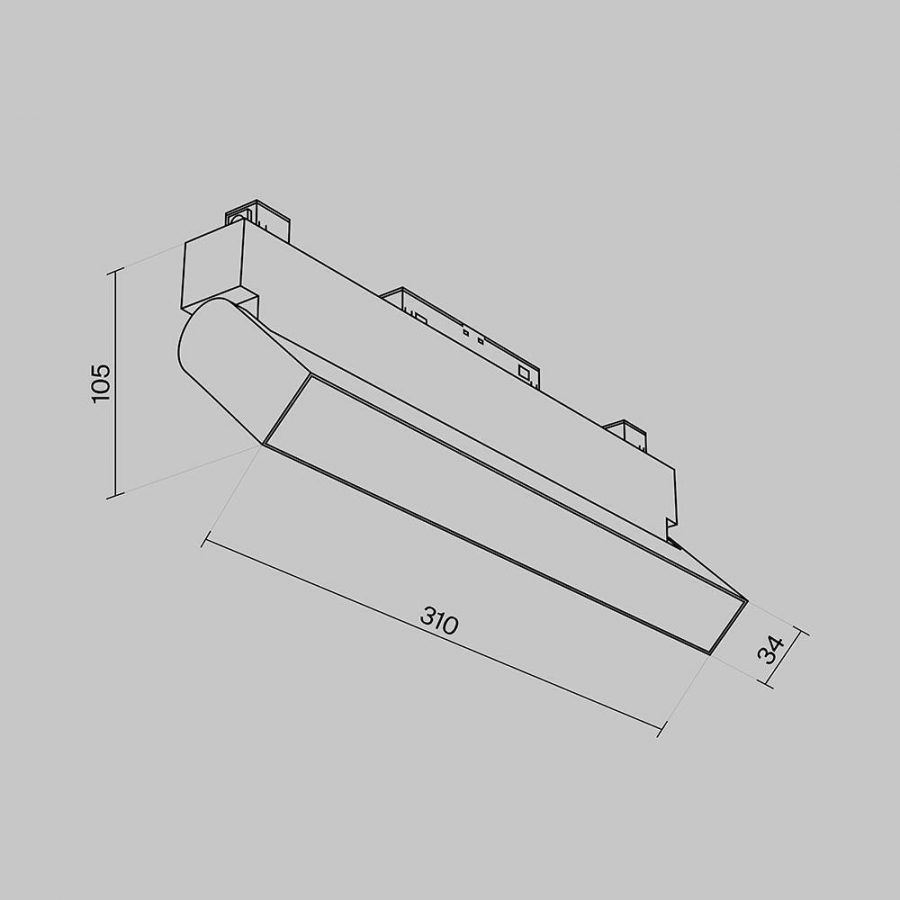 Трековый светильник Technical TR013-2-20W3K-W