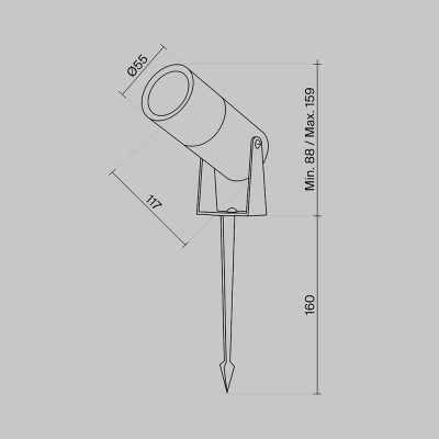 Ландшафтный светильник Outdoor O050FL-L5GF3K