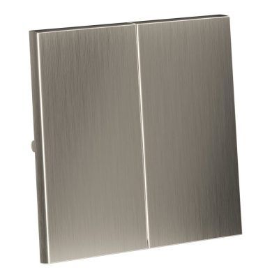 Клавиши для выключателя/переключателя двухклавишного, S70 Metal (никель)