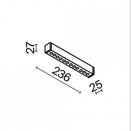 Трековый светильник Technical TR082-4-12WTW-M-B