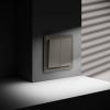 Проходной переключатель встраиваемый VOLTUM S70 двухклавишный 10А, (шелк)