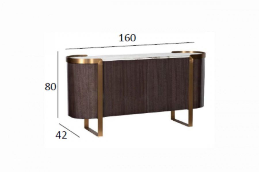 58DB-CH20047 Комод Севилья (Sevilla) 160*42*80см