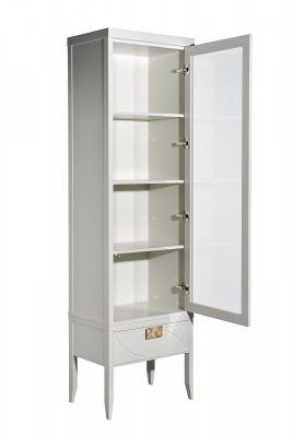 151SV-000020 Шкаф-витрина 1 стеклянный фасад с тумбой прикроватной с 1-м ящиком