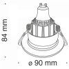 Встраиваемый светильник Technical DL041-01W