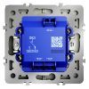 Выключатель встраиваемый VOLTUM S70 для жалюзи 10А, (сталь)