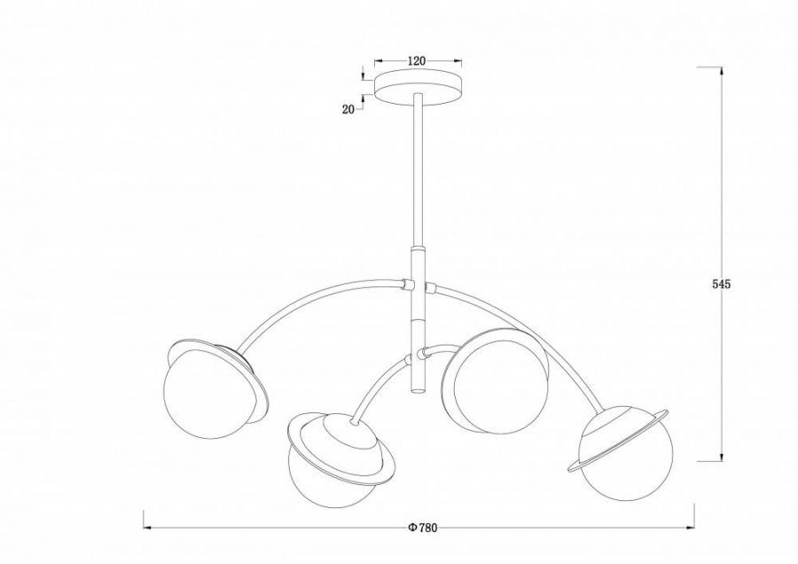 Люстра Freya FR5323CL-04CH