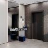 Терморегулятор электронный VOLTUM S70 с индикацией и датчиком, для теплого пола, (сталь)