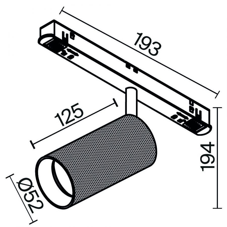 Трековый светильник Technical TR097-2-12W3K-M-BW