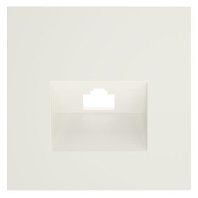 Накладка для розетки компьютерной RJ45 кат.6 и розетки телефонной RJ11 кат.3, S70 (хлопок)