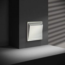 Выключатель встраиваемый VOLTUM S70 карточный 16А, (сталь)