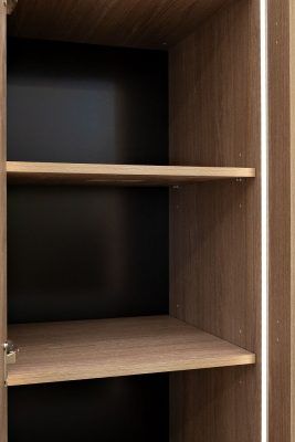 GD-10014/2-3 Шкаф Альто(Alto) пенал c полками,цвет дуб Урбан Кофейный, фасад глухой 50*57*228.5см