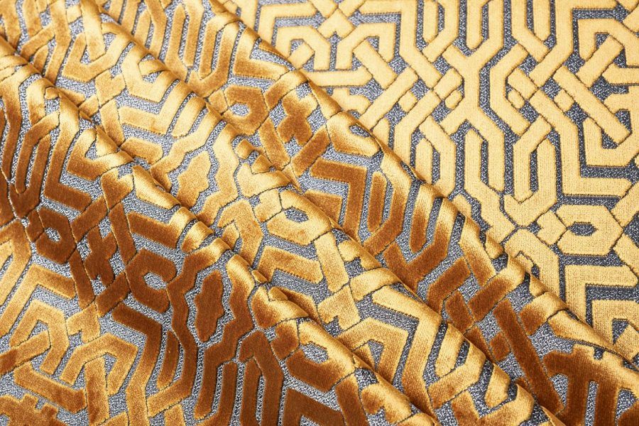 134LS-127062740-LATTICE ORANG Ткань ГЕОМЕТРИЯ ОРАНЖ(LATTICE ORANG)