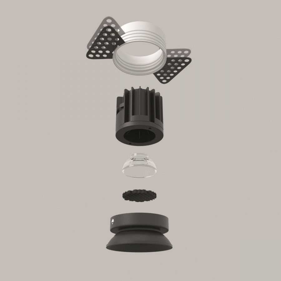Встраиваемый светильник Technical DL058-7W3K-TRS-B
