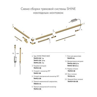 Коннектор Denkirs SHINE PRIME BASE TR4923-SB