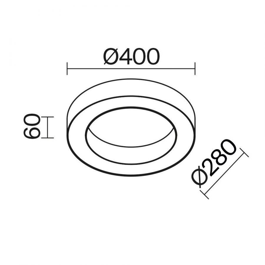Потолочный светильник Technical C093CL-36W3K-B