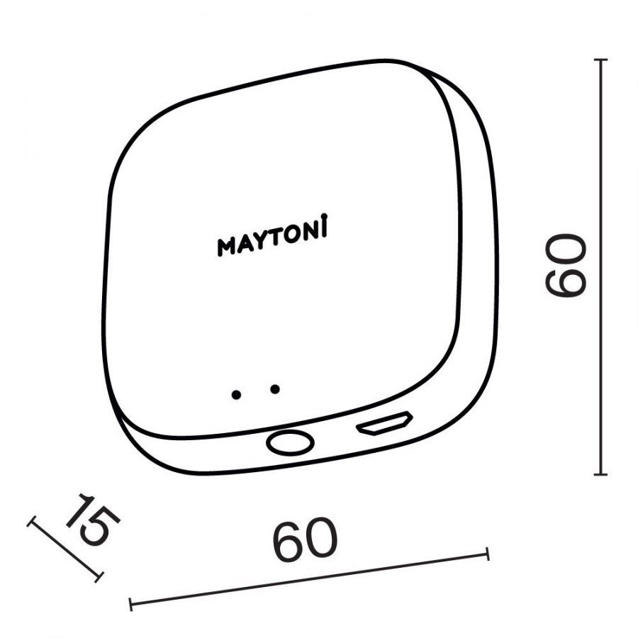 Центр управления умным домом Lighting control MD-TRA034-W