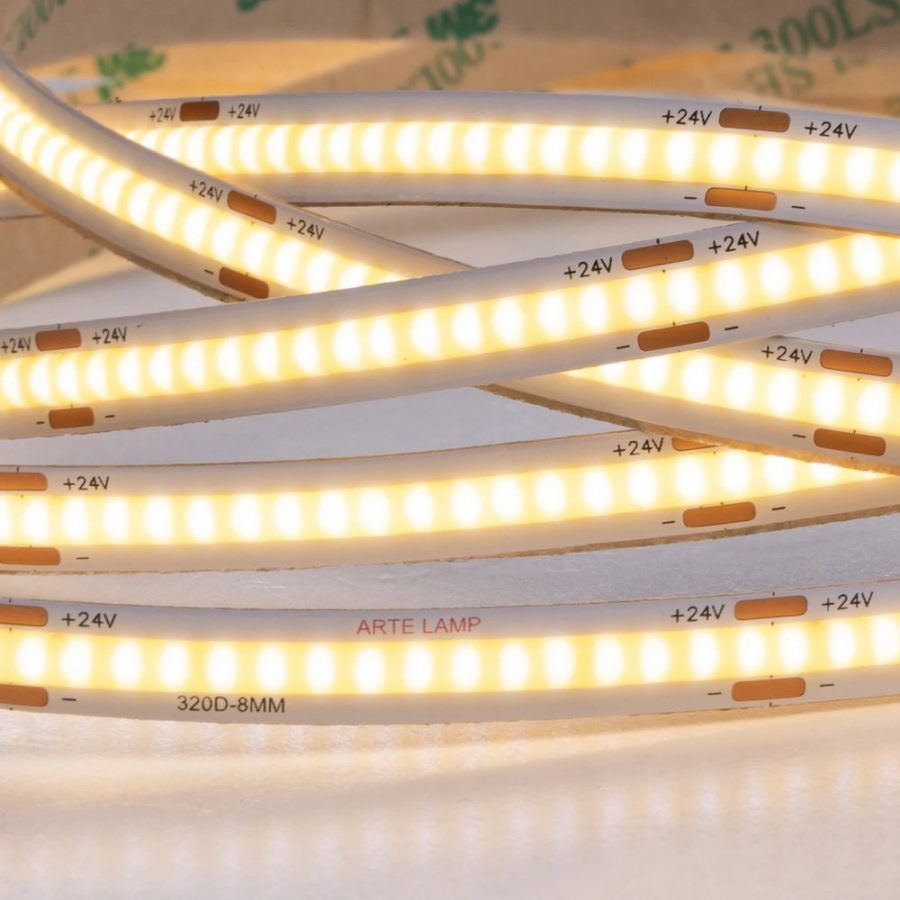 Светодиодная лента 24V 10W/m 3000К 5м Arte Lamp LANE A2432008-01-3K