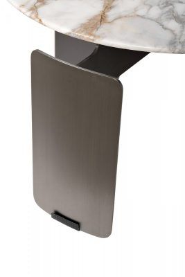 160KD-26501 Стол журнальный, мрамор Арабескато Корчия (Arabescato Corchia) d60*40см