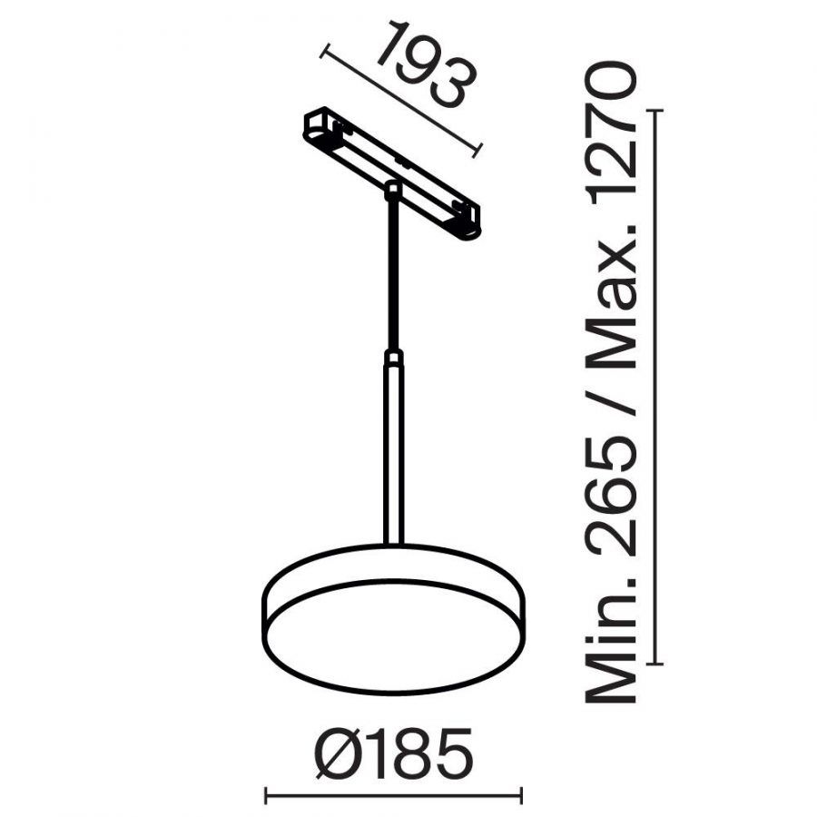 Трековый светильник Technical TR123-4-15W-DS-B