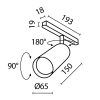 Трековый светильник Technical TR032-4-20WTW-S-DD-B