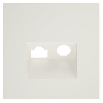 Накладка для розетки TV+RJ45 кат. 6, S70 (хлопок)