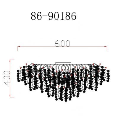 86-90186 Люстра Тенера (Tenera) круглая потолочн. d.60*h.40см, золото