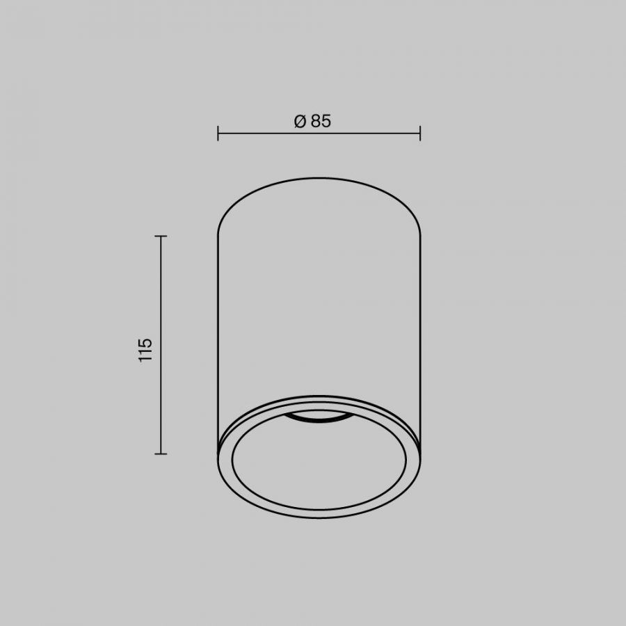 Потолочный светильник Technical C029CL-01W