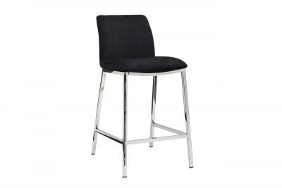 30C-DX-2091 BLK Стул барный велюр черный 42*53*88см