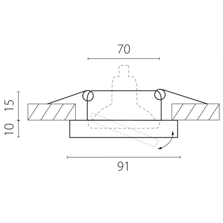 Светильник точечный встраиваемый декоративный Rifle Lightstar 002514