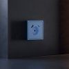 Накладка для розетки с заземлением и защитными шторками, с USB A+C, S70 (деним)