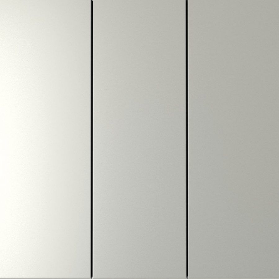 Выключатель встраиваемый VOLTUM S70 трехклавишный 10А, (сталь)