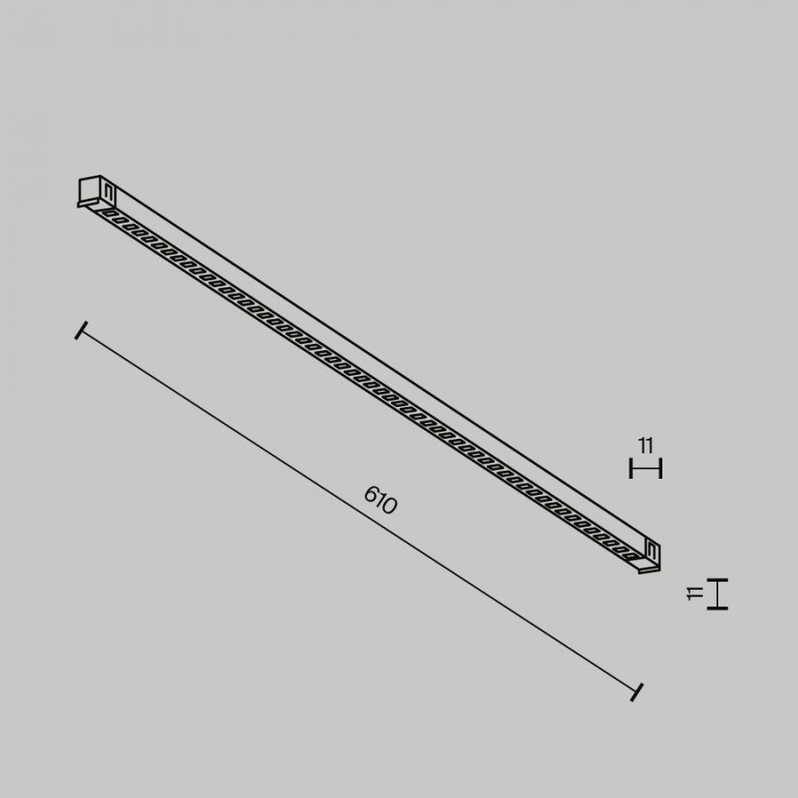 Трековый светильник Technical TR241-2-12W3K-B