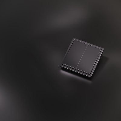 Клавиши для выключателя/переключателя двухклавишного, S70 Metal (антрацит)