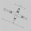Комплектующие для систем освещения с токоведущими элементами Technical CA008TX-BS