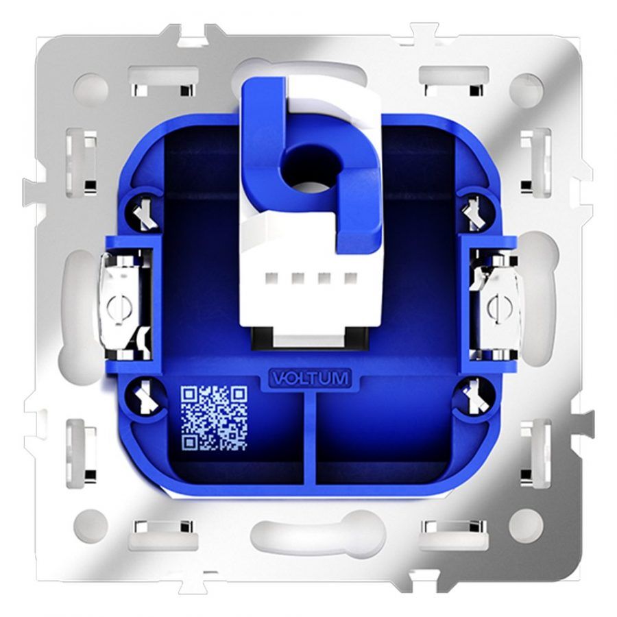 Розетка компьютерная встраиваемая VOLTUM S70 RJ45 кат.6, (белый глянцевый)