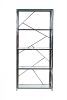 GY-SH8711BL Стеллаж стекло прозр/темн.хром 80*35*180см