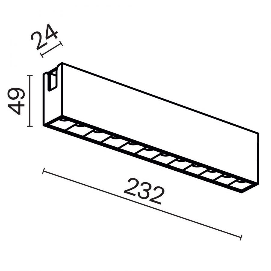 Трековый светильник Technical TR150-1-12W3K-M-B