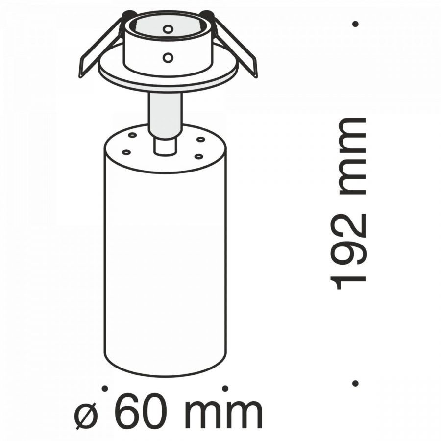 Встраиваемый светильник Technical C018CL-01W