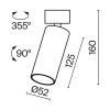 Потолочный светильник Technical C055CL-L12B4K-W-B