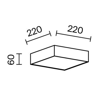 Потолочный светильник Technical C032CL-24W3K-SQ-W