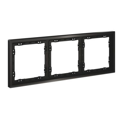 Рамка металлическая на 3 поста, S70 Metal (антрацит)