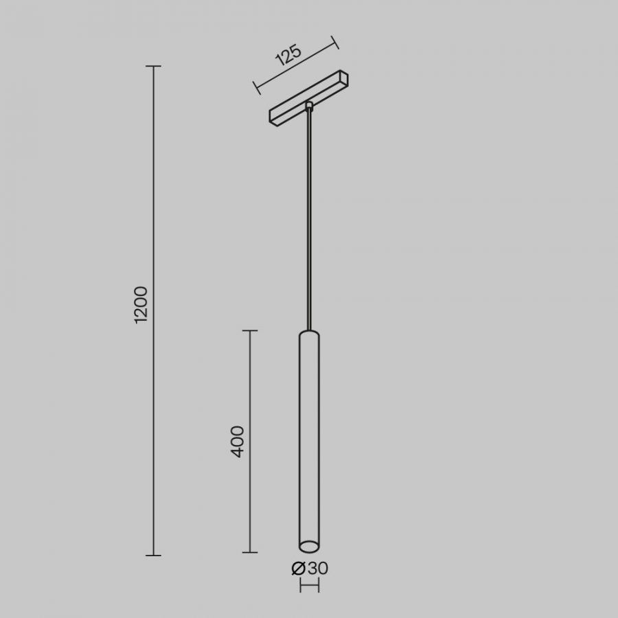 Трековый светильник Technical TR257-4-7WTW-M-B