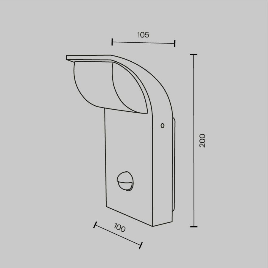 Уличный настенный светильник Outdoor O446WL-L7GF3KSR